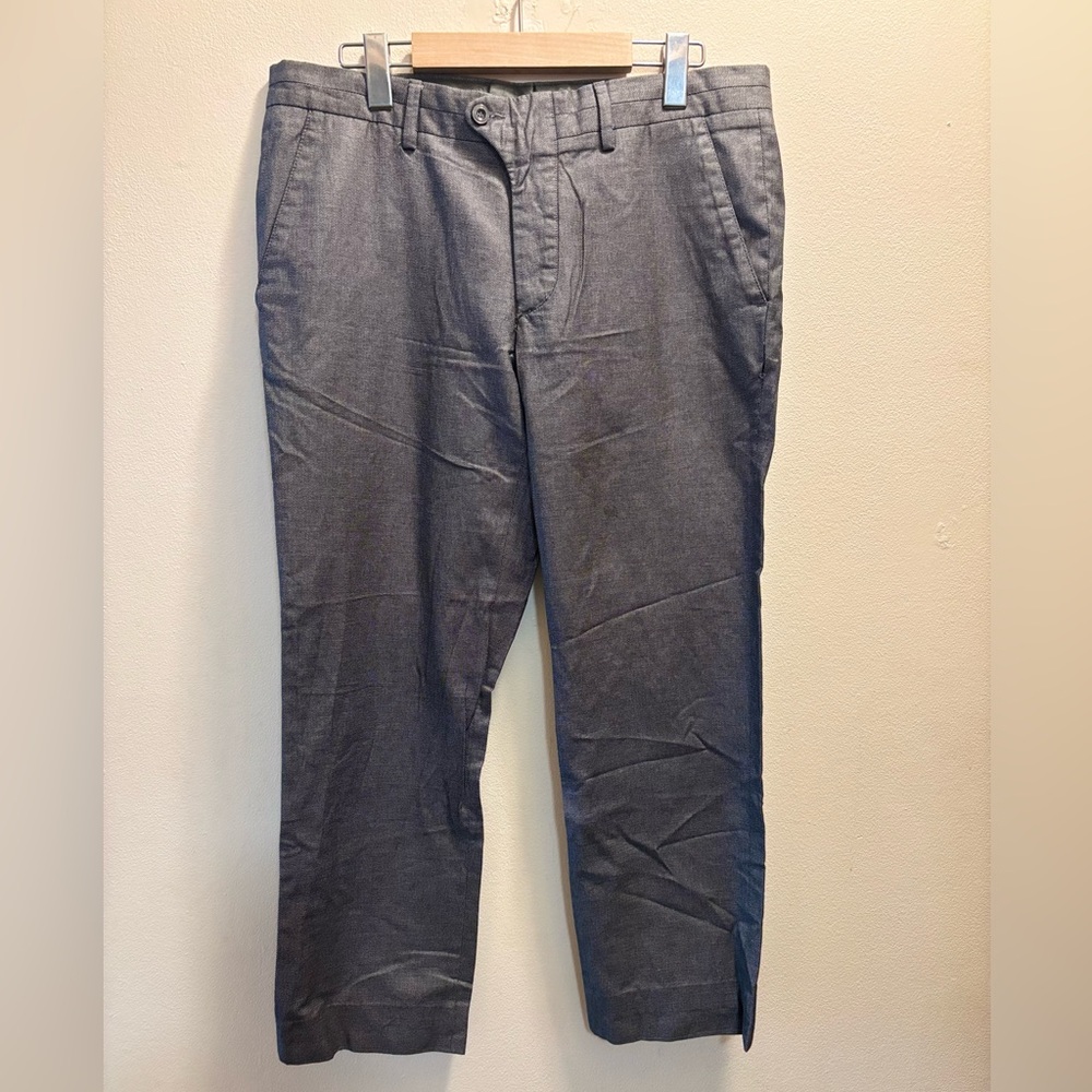 Zara Men Black Birdeye patterned Dress Pants 32